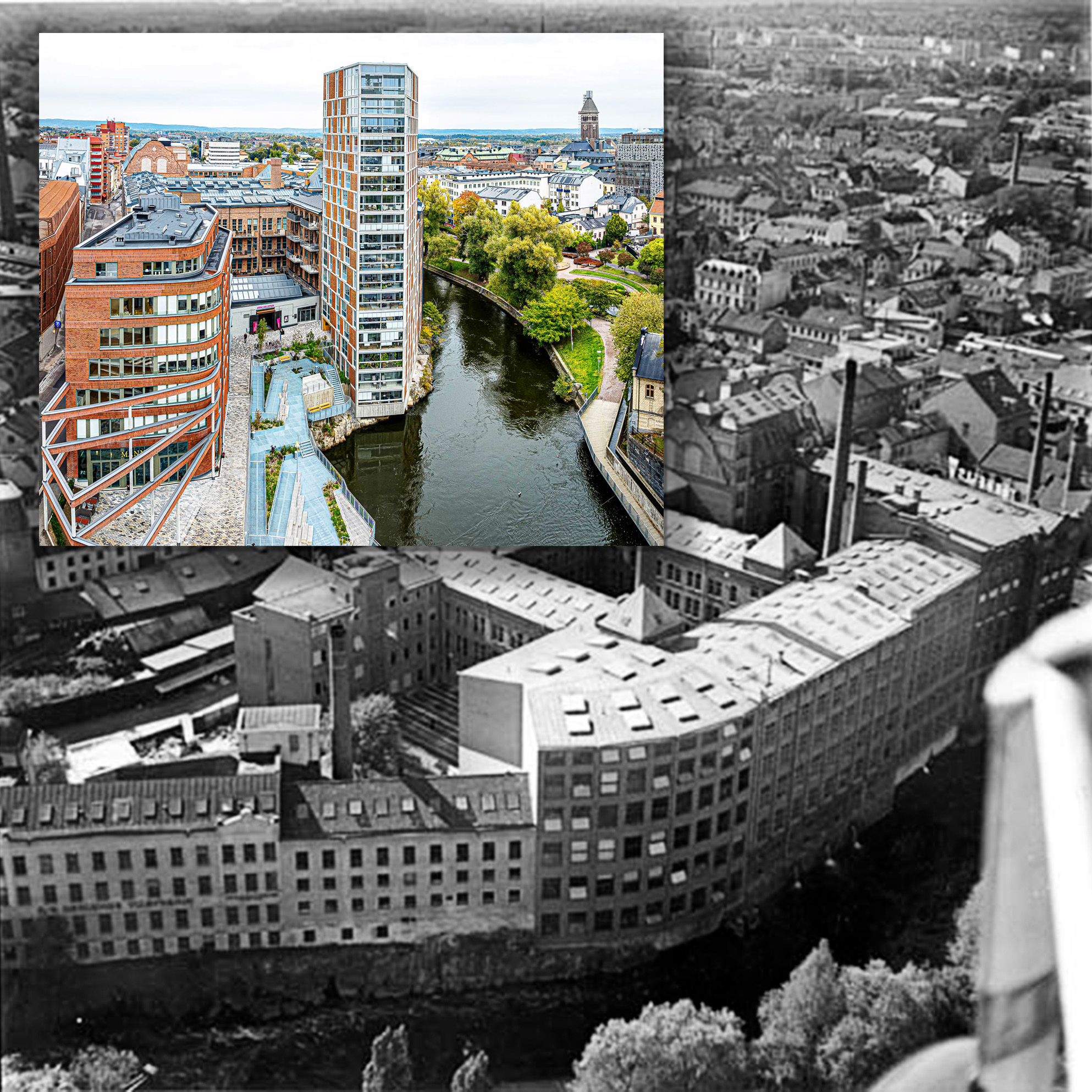 Omvandling<br>Från industriområde till turistattraktion